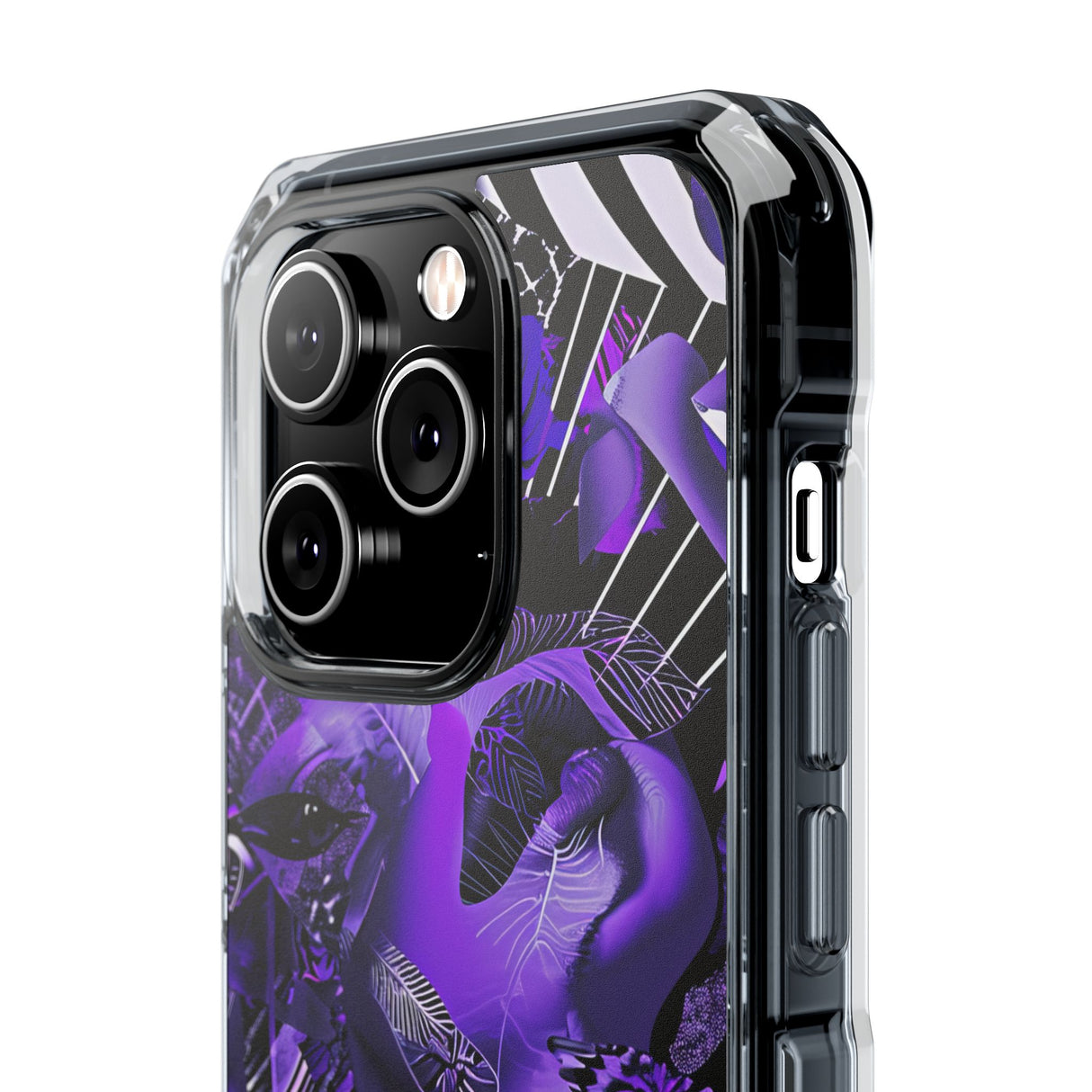 Ultra Violet Design | Handyhülle für iPhone (Clear Impact Case – magnetisch) 