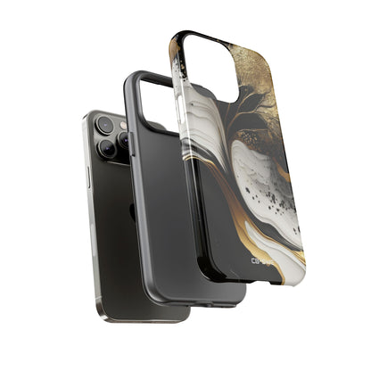 Gold Swirl Elegance - iPhone Case