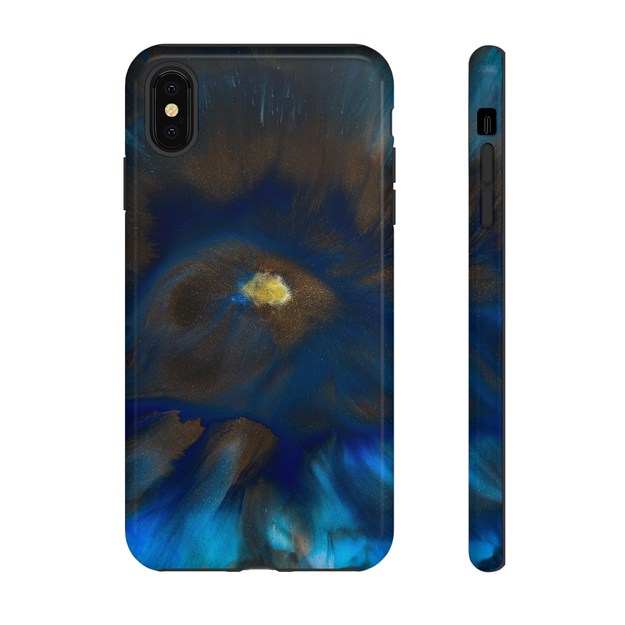 Space Galaxy Ink Art iPhone Case (Protective) iPhone XS MAX Glossy Phone Case