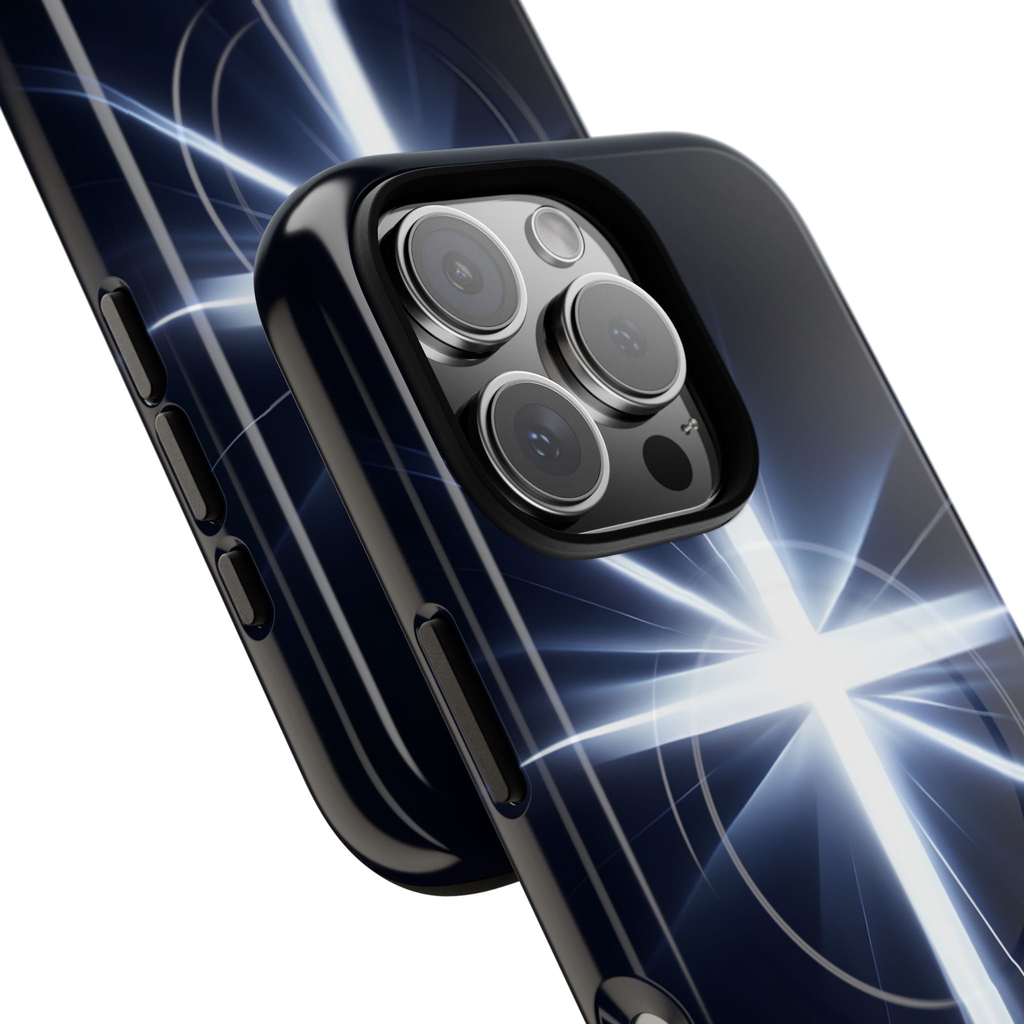 Glowing Crossburst iPhone 16 Pro Case - Tough+