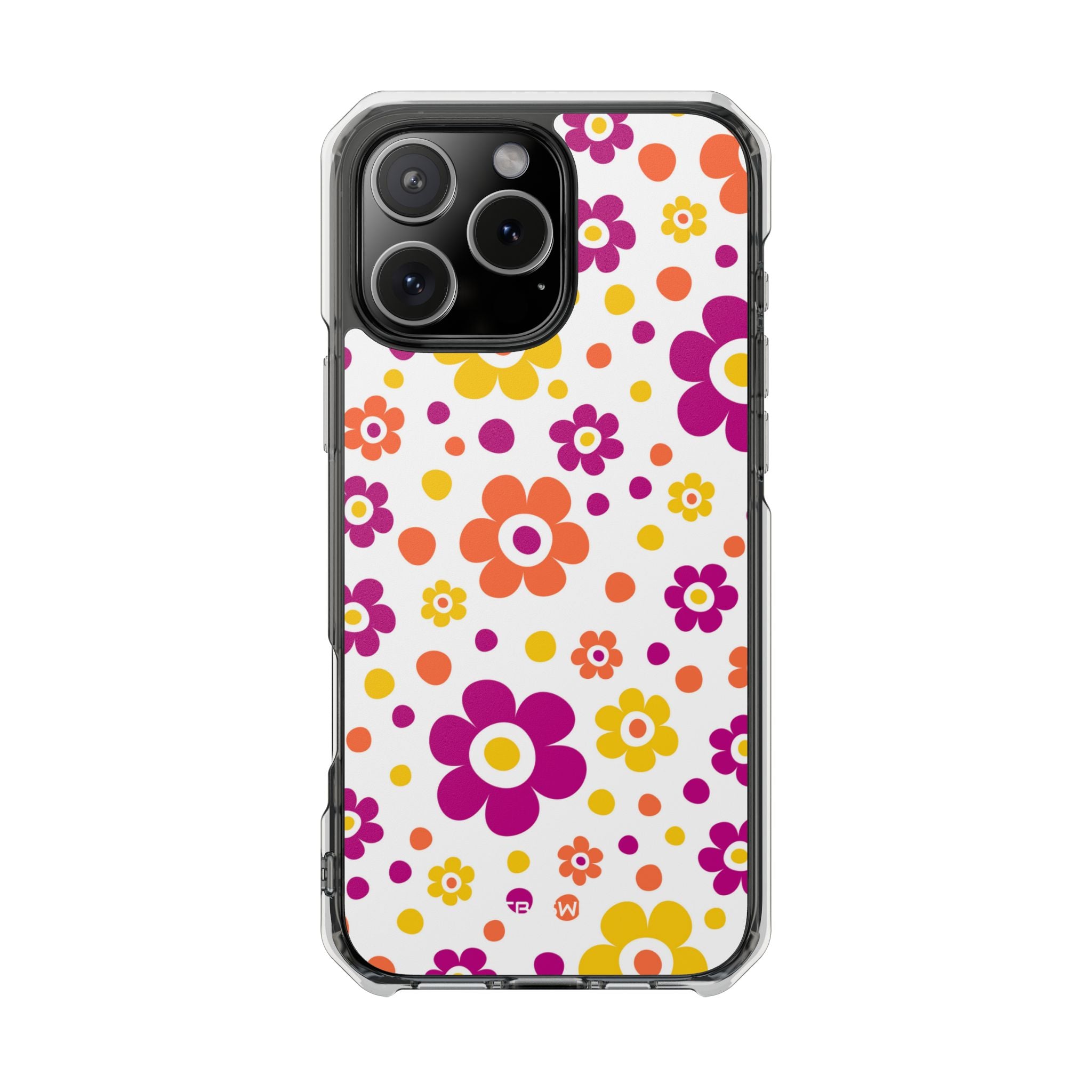 Retro Floral Playfulness iPhone Case - Impact
