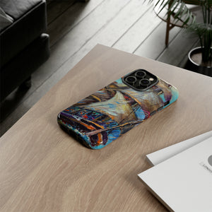 Oil painting - Sailboat - Protective Phone Case