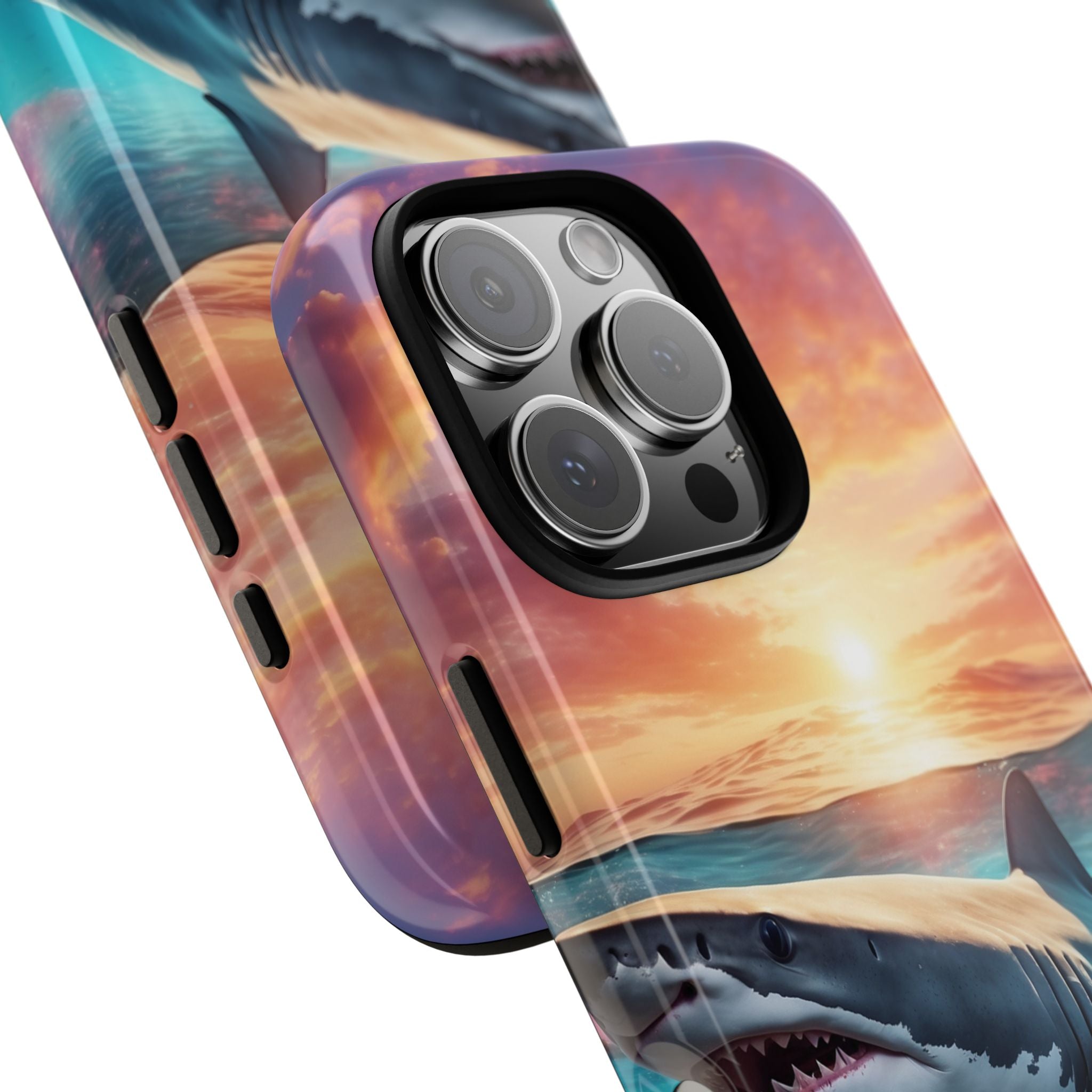 Shark Swims Through - iPhone Case