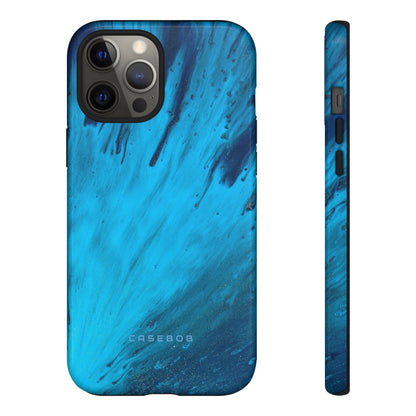 Light Blue Ink Art | Phone Case