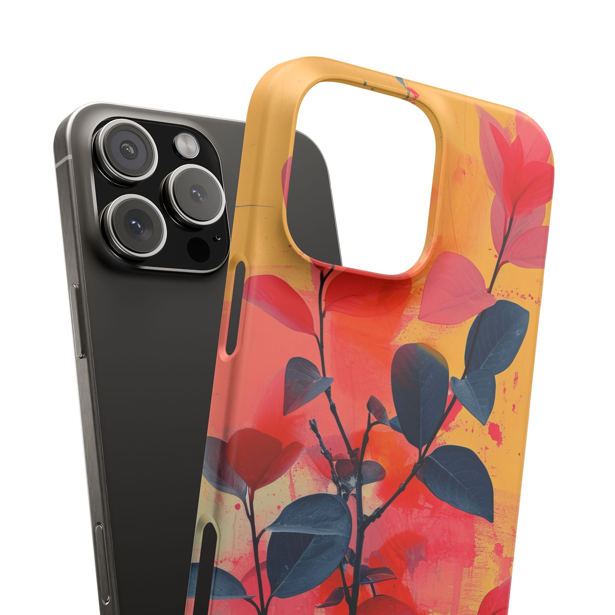 Vivid Floral Harmony iPhone 16 - Slim Phone Case