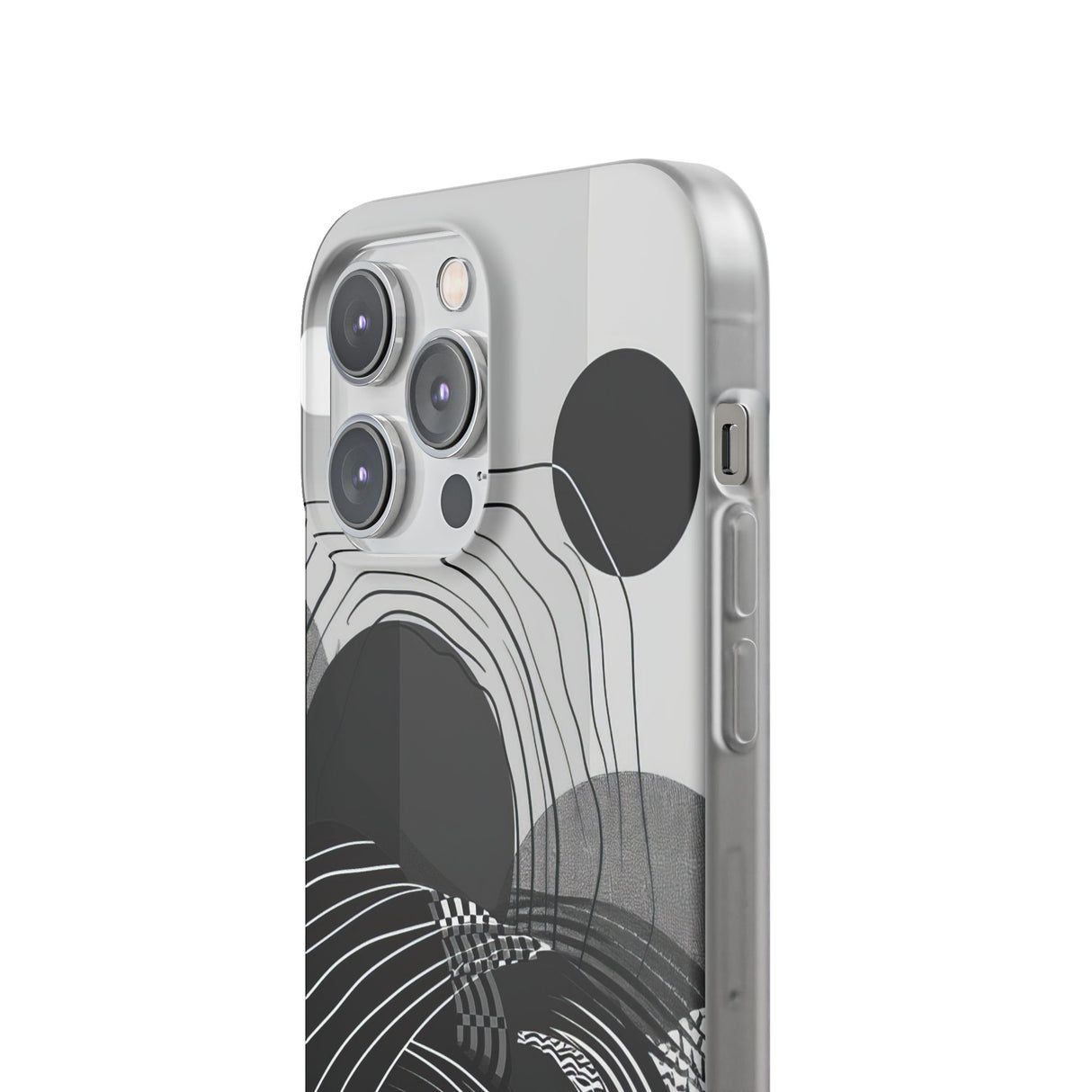 Monochrome Dynamics | Flexible Phone Case for iPhone