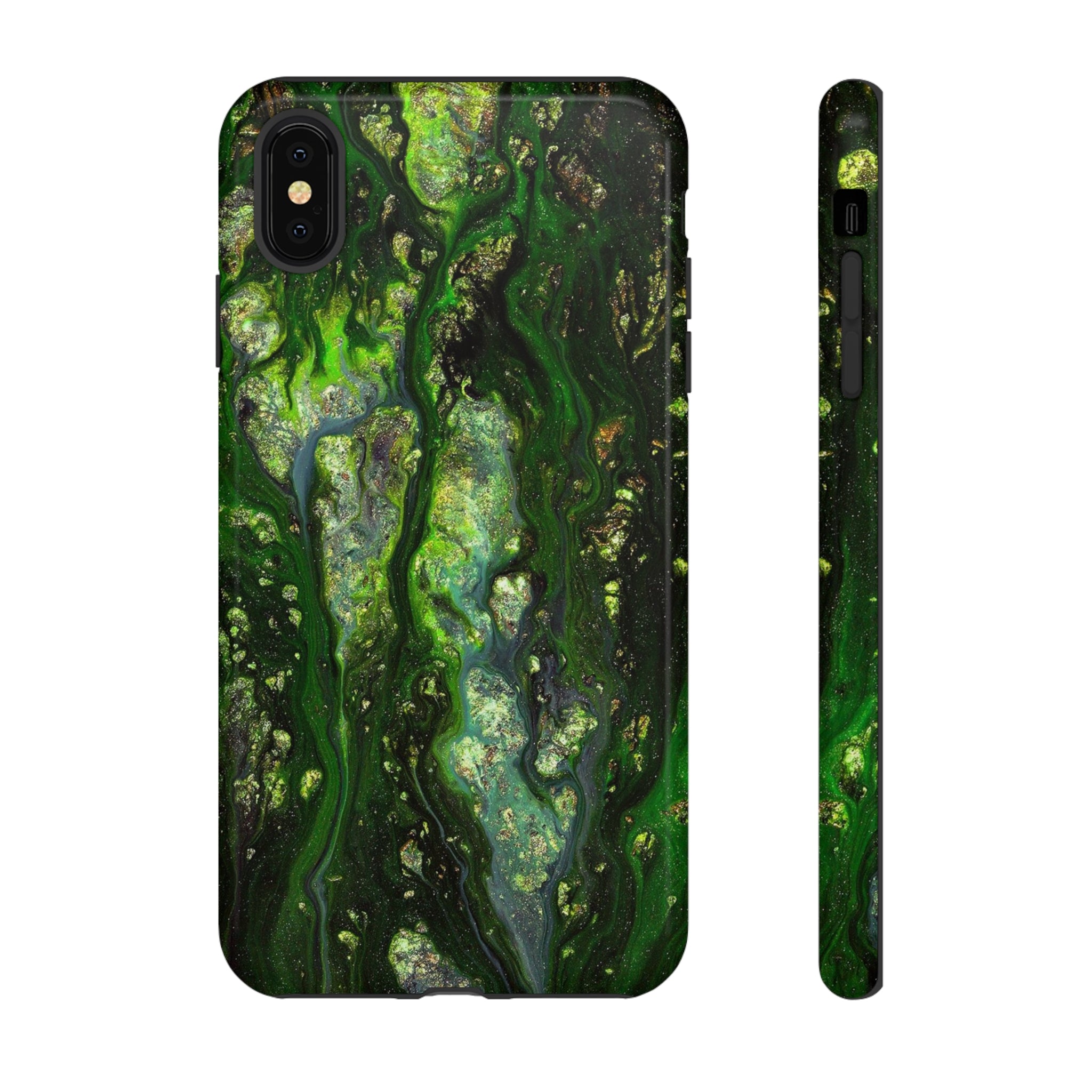 Smaragd Jewel Ink Art iPhone Case (Protective) iPhone XS MAX Glossy Phone Case