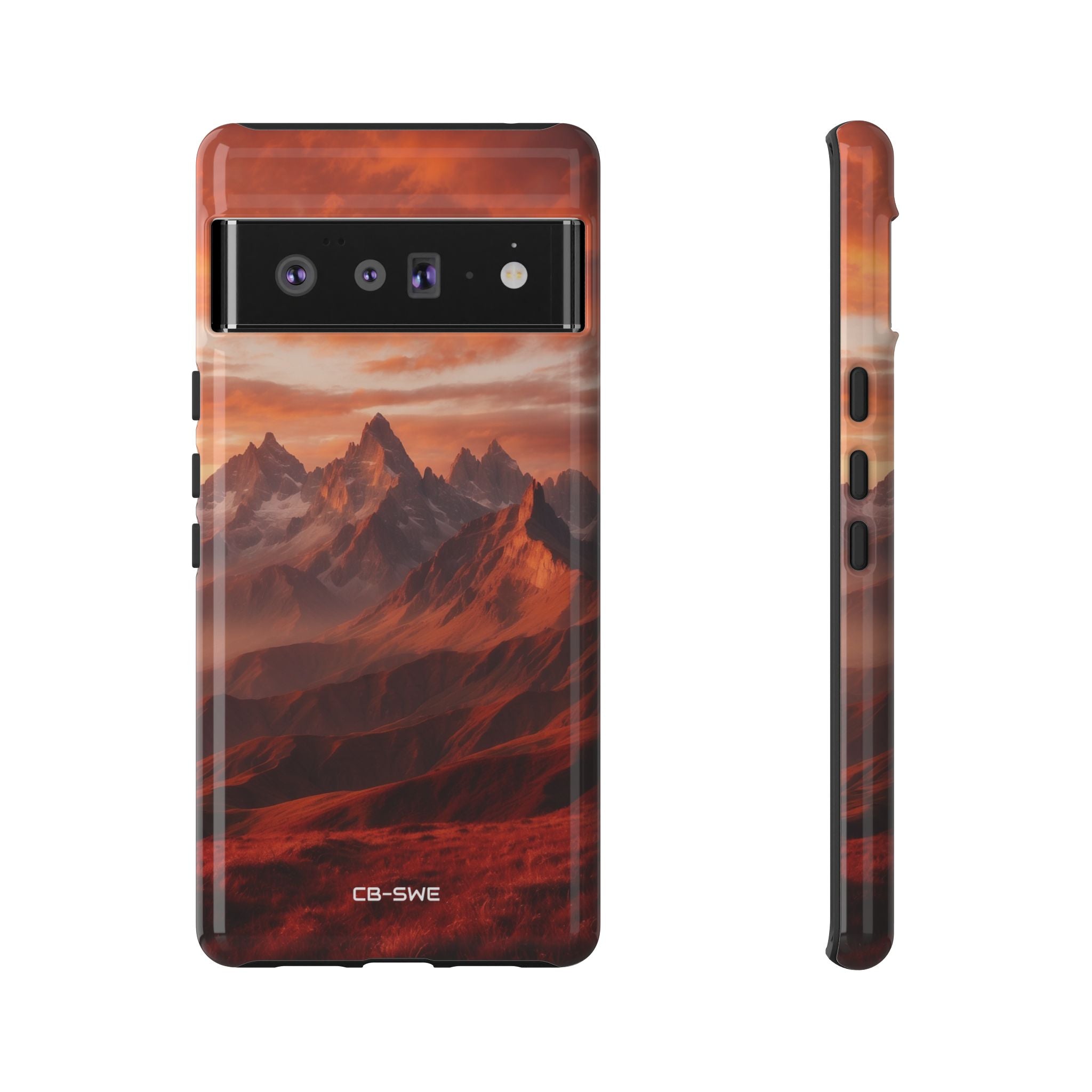 Mountain Peaks Glowing - Google Pixel Case
