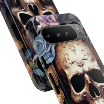 Skull Among Blossoms - Google Pixel Case