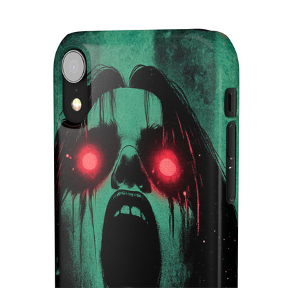 Haunting Glow of Gothic Eyes  iPhone X - Slim Phone Case