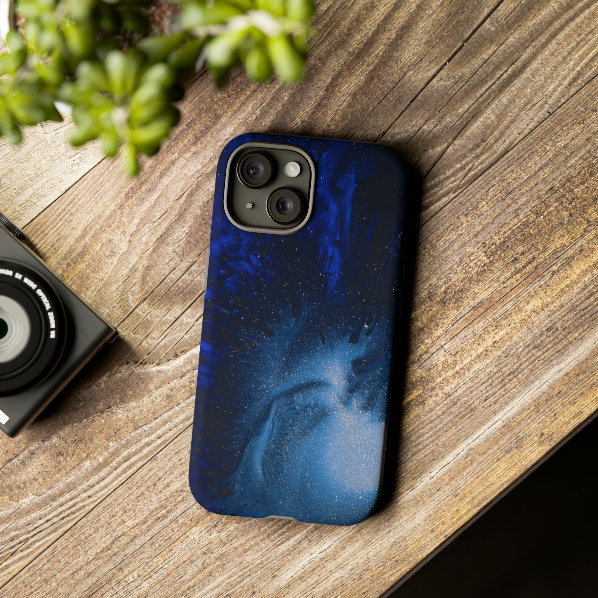 Winter Blue Ink Art - Protective Phone Case