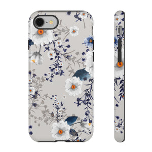 Watercolor Blue Summerflowers - Protective Phone Case