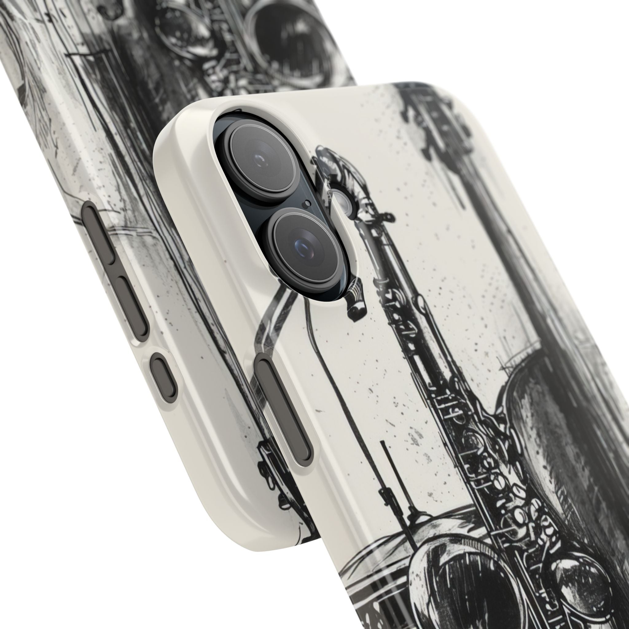 Jazz Instrument Line Symphony iPhone 16 - Slim Phone Case