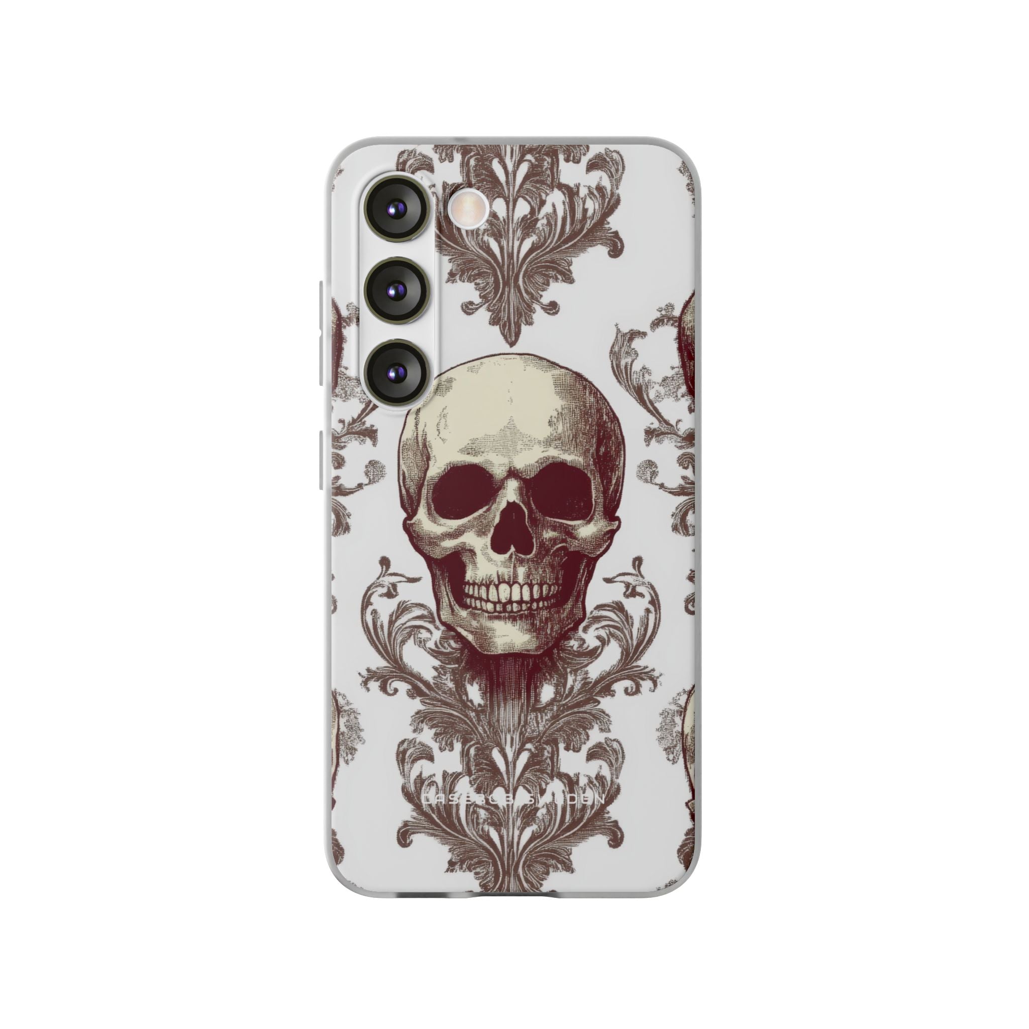 Gothic Skulls and Ornate Foliage Samsung S23 - Flexi Phone Case