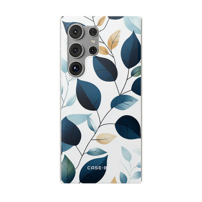 Navy Leaf Veins Samsung S24 Ultra Case - Soft