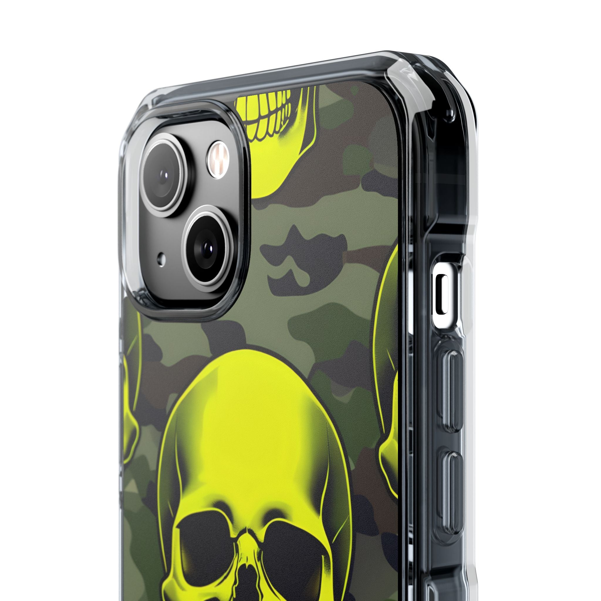 Neon Skull Camo iPhone 14 Case - Impact