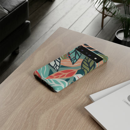 Mixed Tropical Leaf - Protective Phone Case