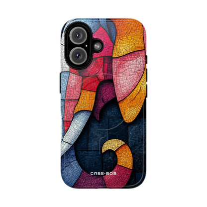 Elephant Mosaic iPhone 16 Case - Tough+