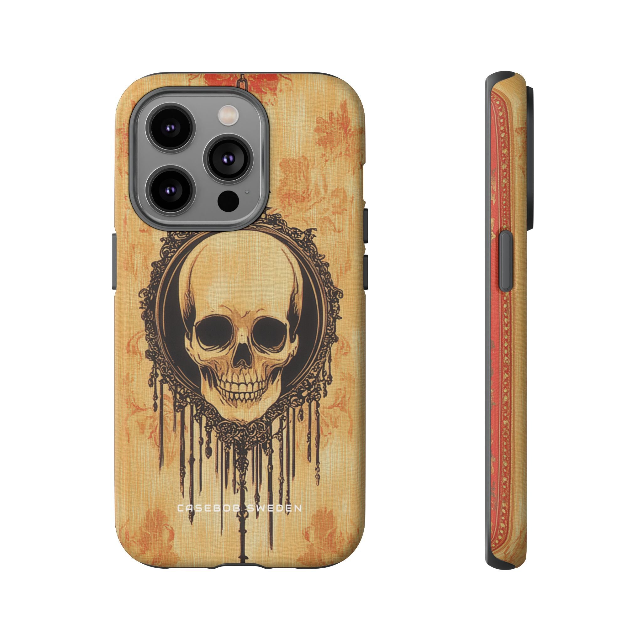 Gothic Skull Elegance iPhone 14 - Tough Phone Case