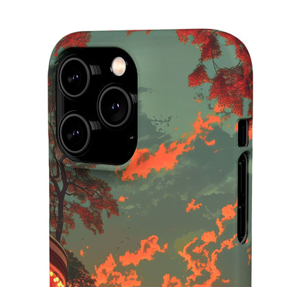 Mid-Century Nostalgia Streetscape iPhone 14 - Slim Phone Case