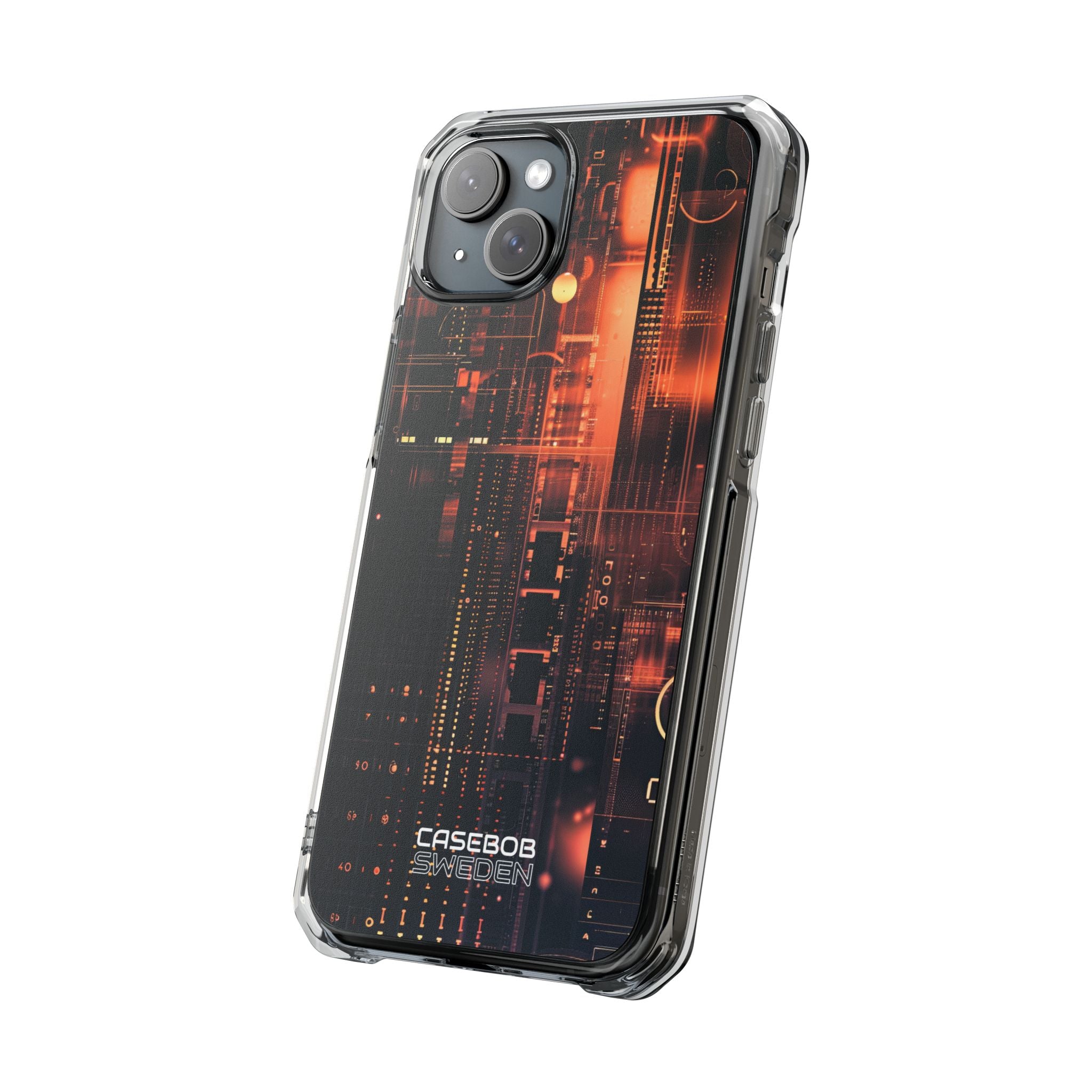 Neon Circuit Dreams iPhone 15 - Impact Clear+