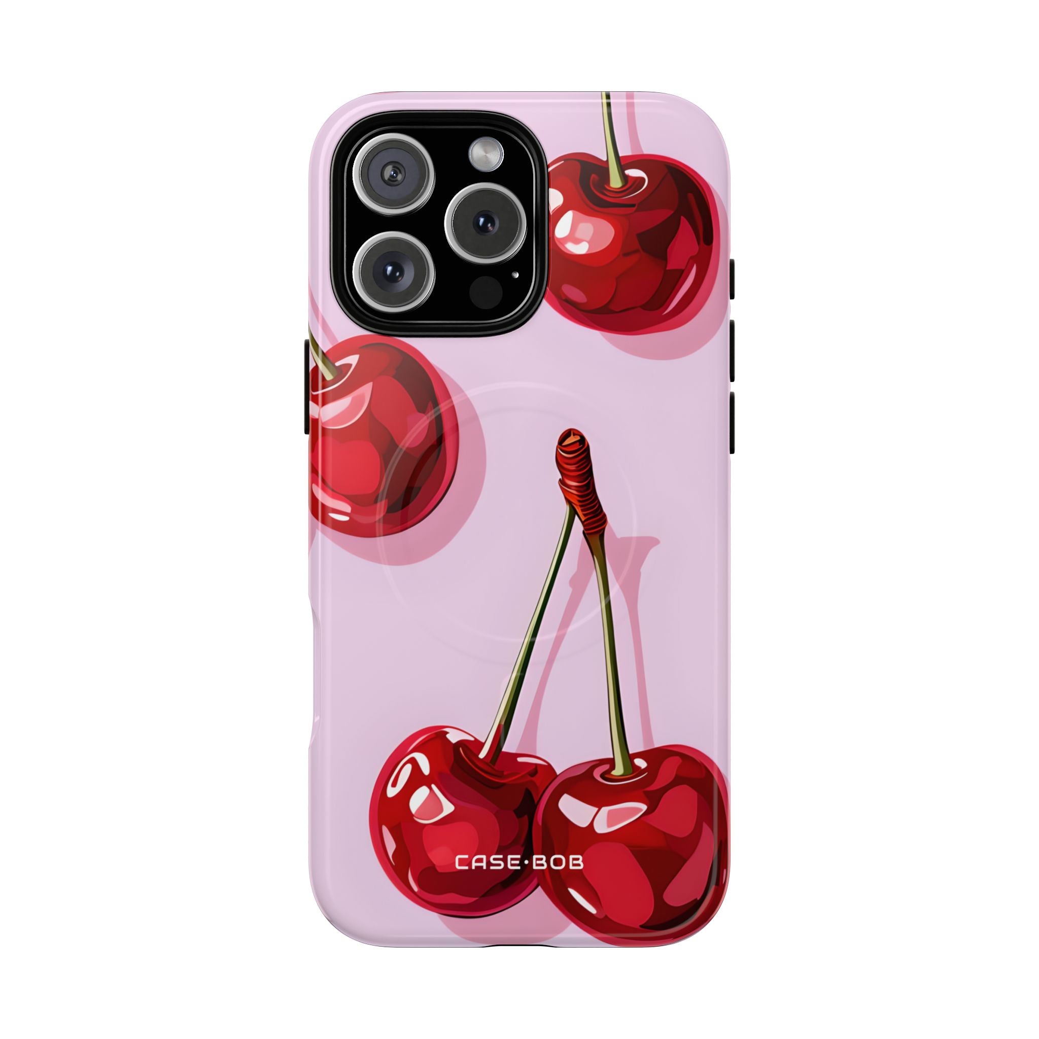 Glossy Cherry Burst iPhone 16 Pro Case - Tough+