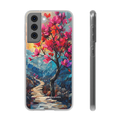 Vibrant Geometric Tree Landscape Samsung S21 - Flexi Phone Case