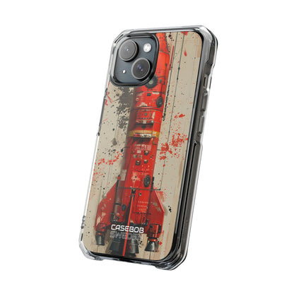 Crimson Rocket Burst iPhone 15 - Impact Clear+