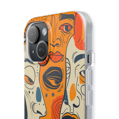 Gradient Face Mosaic iPhone 15 - Flexi Phone Case