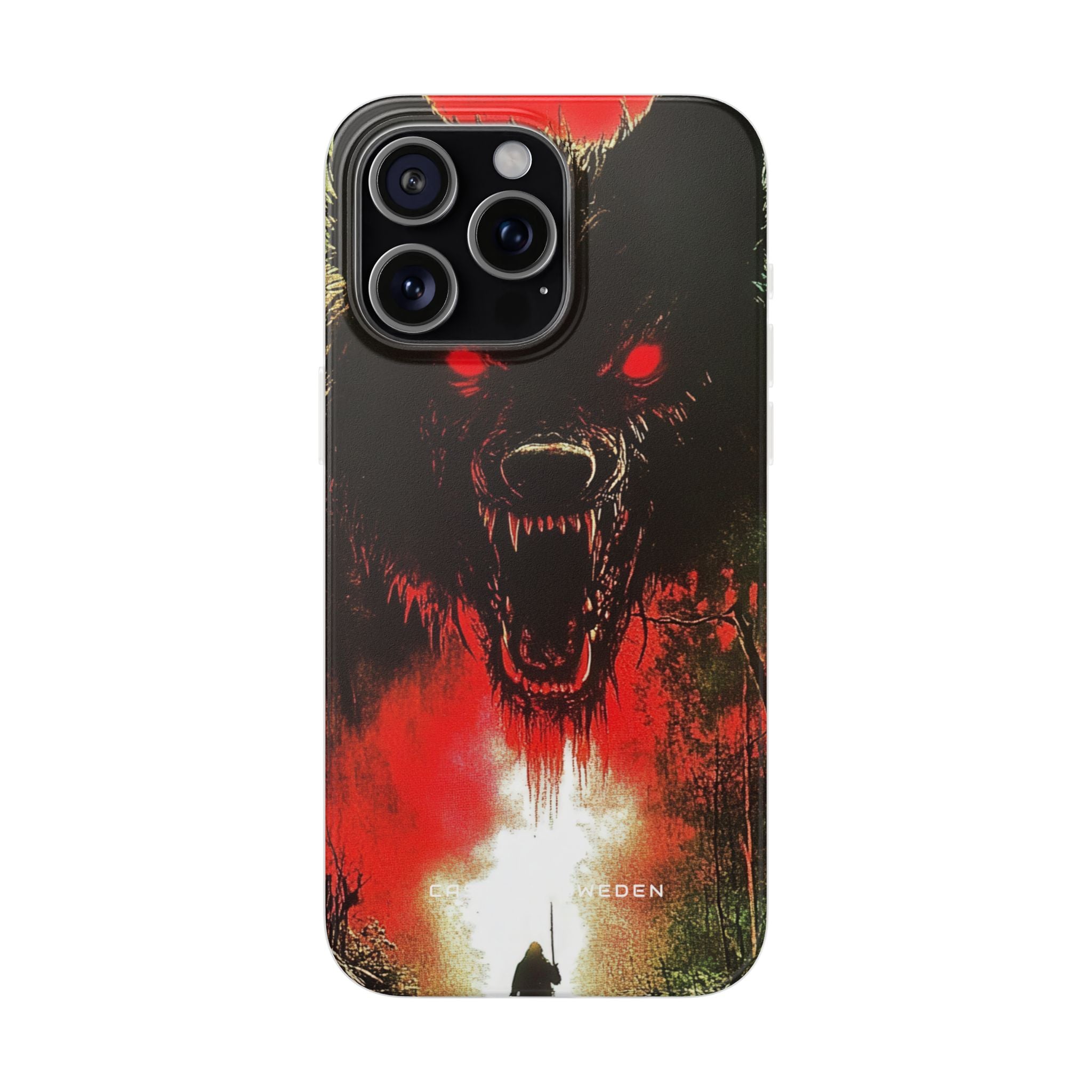 Bloodmoon Wolf's Lament iPhone 15 - Flexi Phone Case