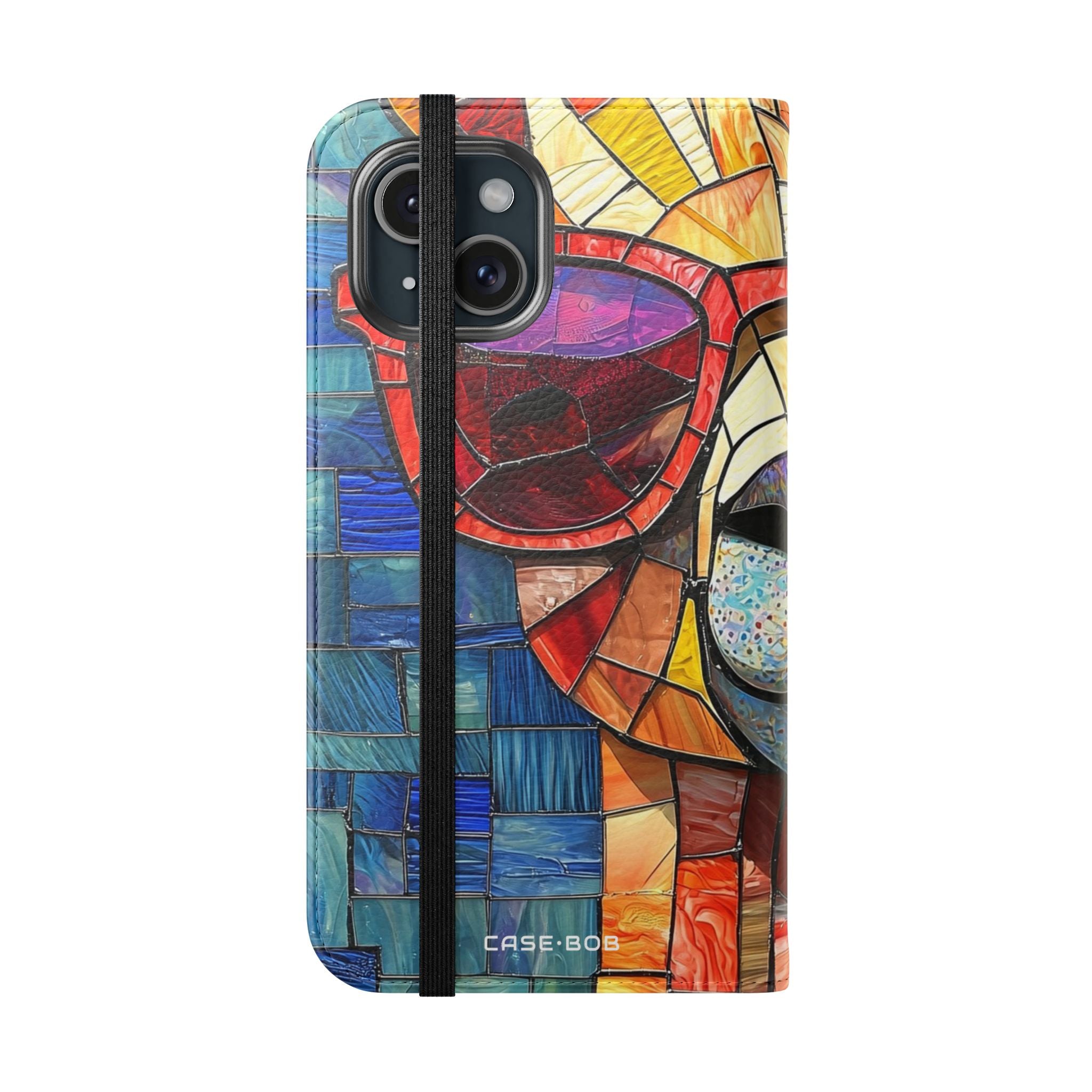 Sunglass Llama Mosaic - iPhone 15 Case - Wallet