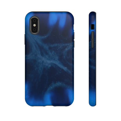 Blue Space Ink Art iPhone Case (Protective) iPhone X Matte Phone Case