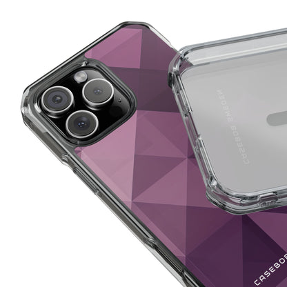 Gradient Purple Mosaic iPhone 16 - Clear Impact Phone Case