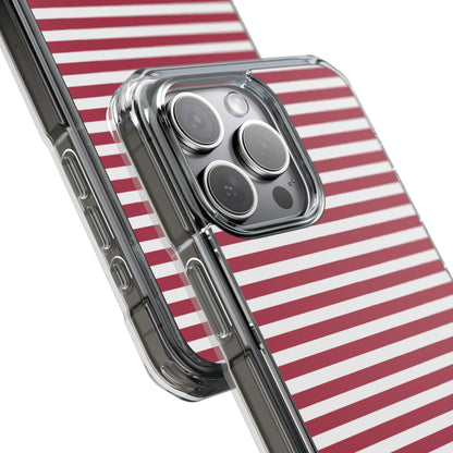 Crimson Stripes Flow iPhone Case - Impact