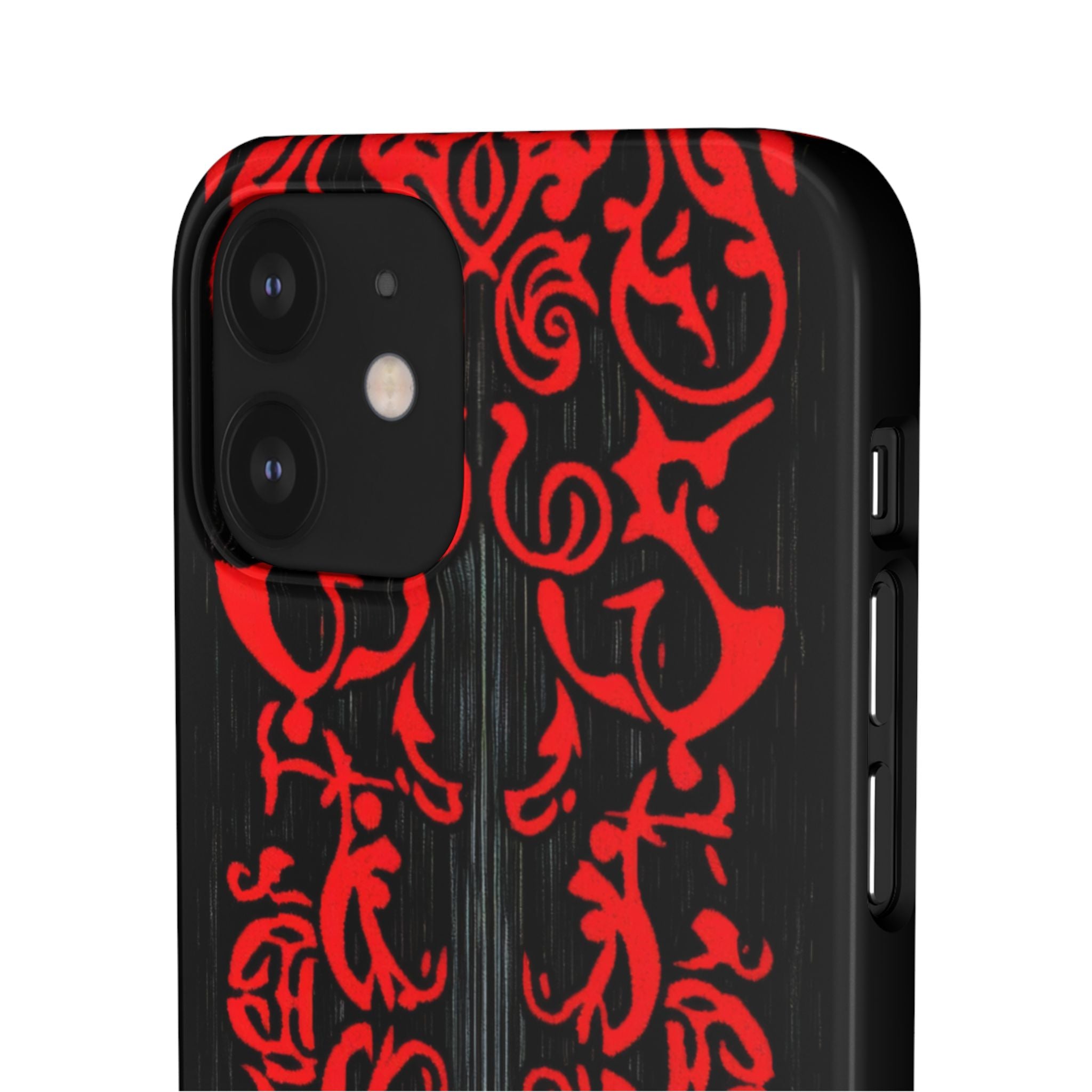 Gothic Crimson Symmetry iPhone 12 - Slim Phone Case