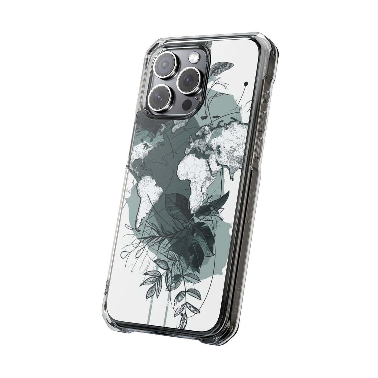 Botanical Cartography – Handyhülle für iPhone (Clear Impact – Magnetisch) 