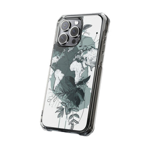 Botanical Cartography - Phone Case for iPhone (Clear Impact - Magnetic)