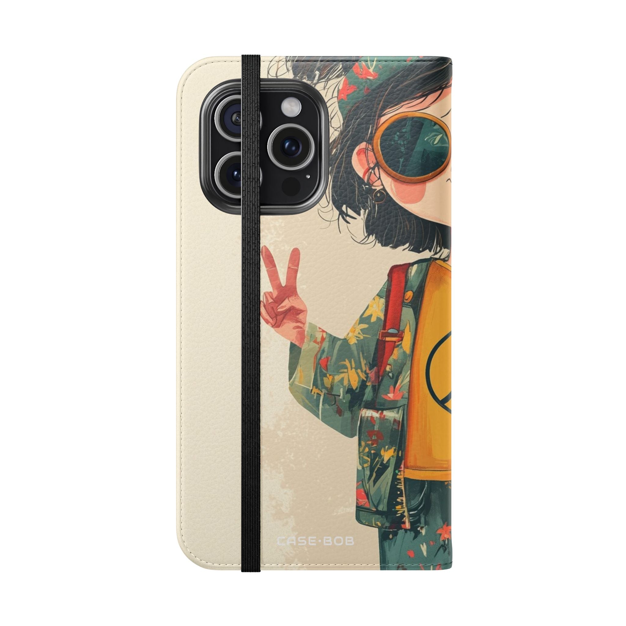 Peace Pigtails - iPhone 15 Pro Max Case - Wallet