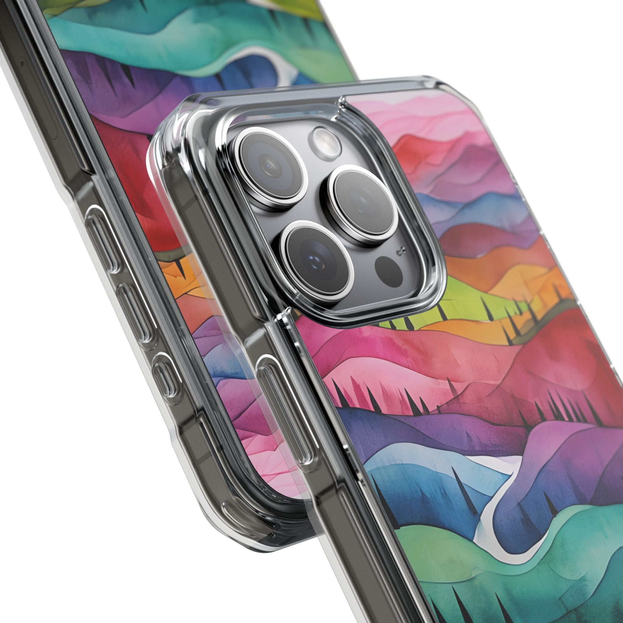 Whimsical Colorful Valleys iPhone Case - Impact