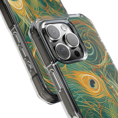 Vibrant Peacock Whirl iPhone 16 - Impact Clear+