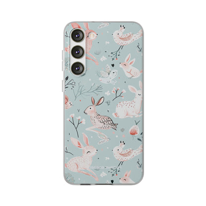 Whimsical Bunny Blossom - Flexi Samsung S23 Phone Case