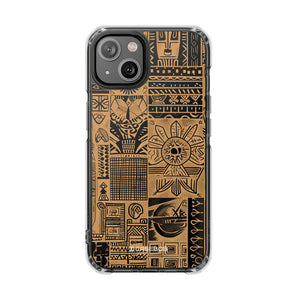 Ancient Ethnic Tapestry - Phone Case for iPhone (Clear Impact - Magnetic)