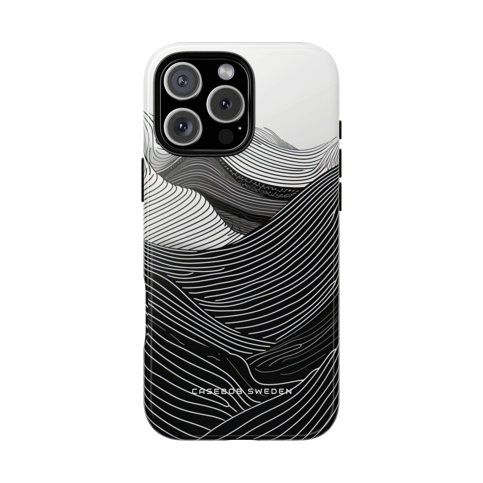 Undulating Horizon Waves iPhone 16 - Tough Phone Case