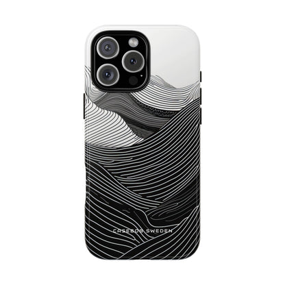 Undulating Horizon Waves iPhone 16 - Tough Phone Case