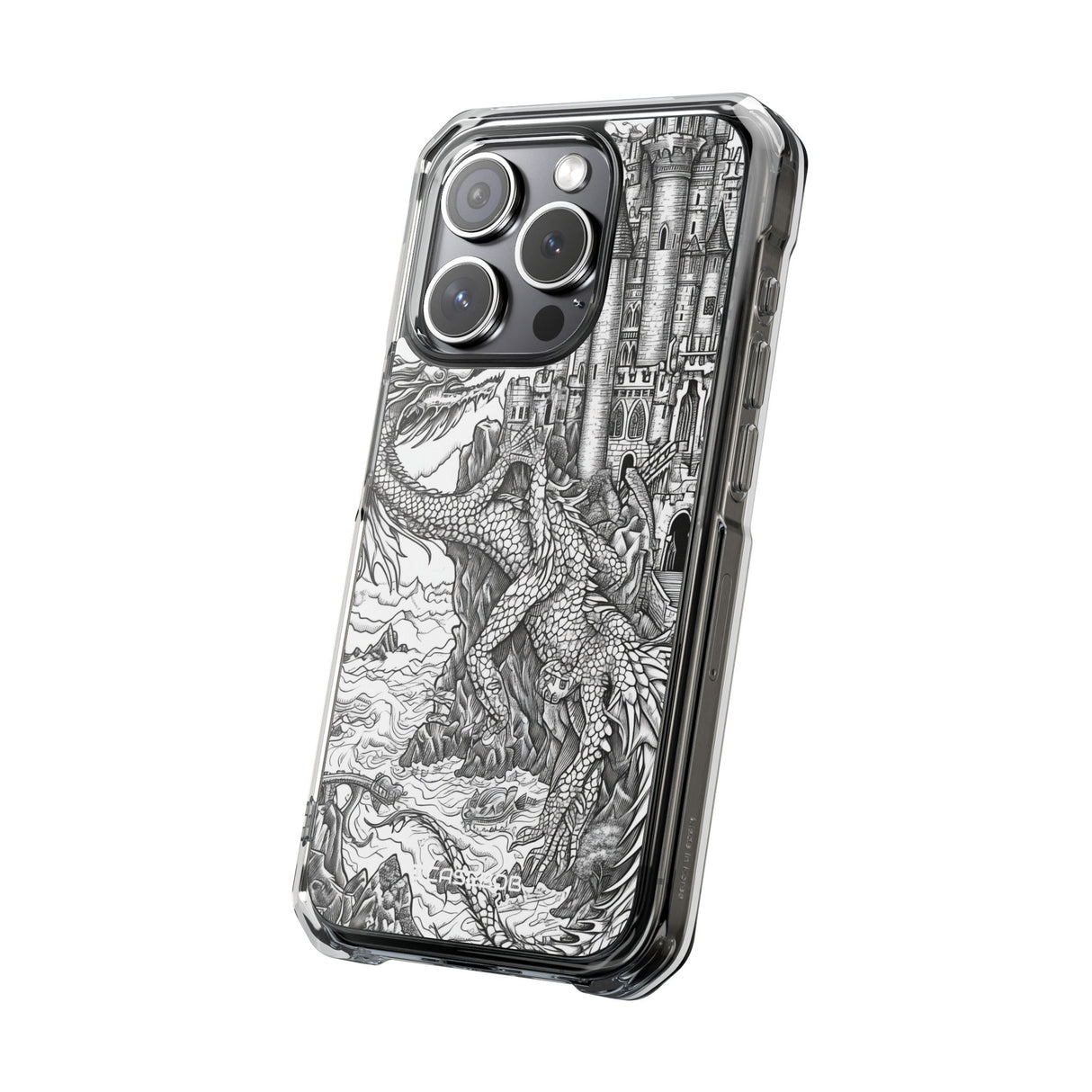 Dragon's Ascent - Phone Case for iPhone (Clear Impact - Magnetic)