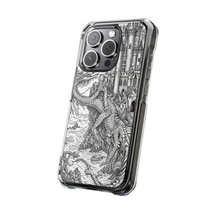 Dragon's Ascent - Phone Case for iPhone (Clear Impact - Magnetic)