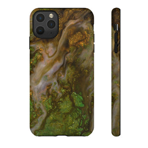 Smaragd Green Ink Art - Protective Phone Case