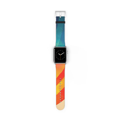 Curved Rainbow Breeze - Watch Band