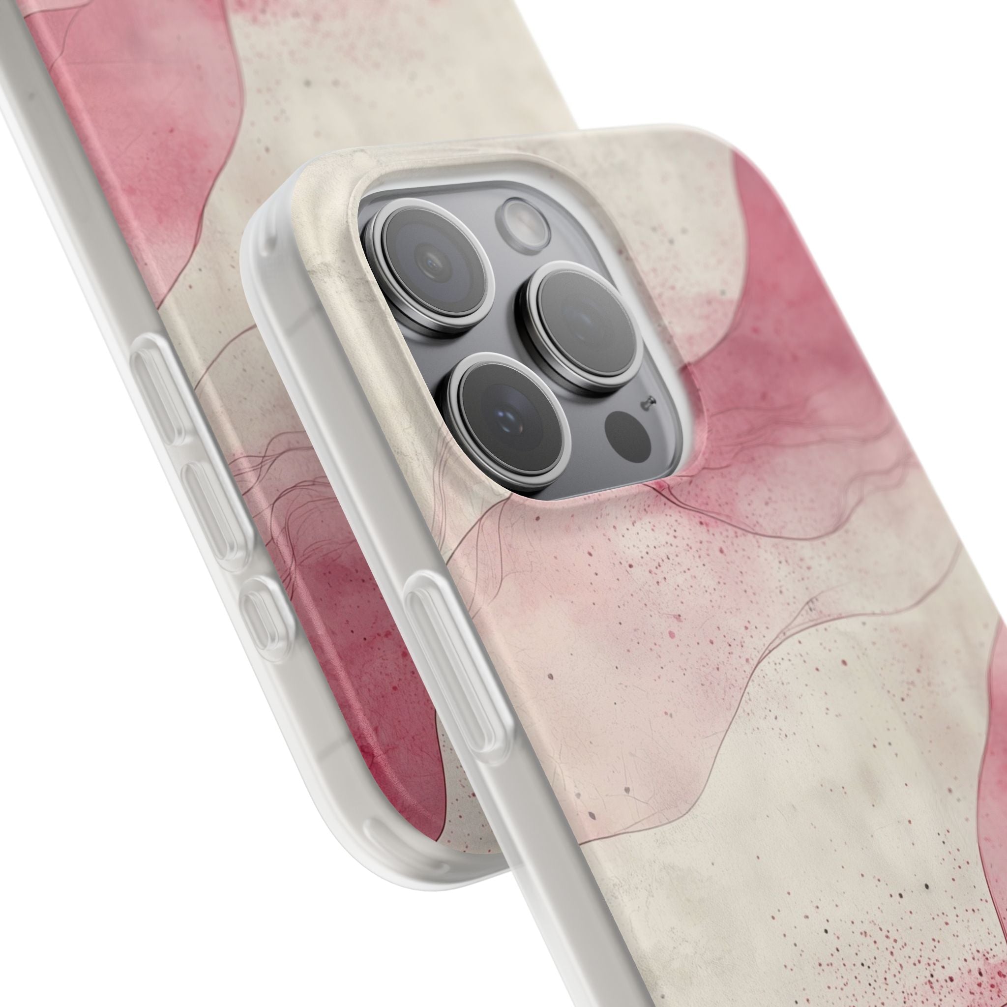 Crimson Waves iPhone 15 Pro Max Case - Soft