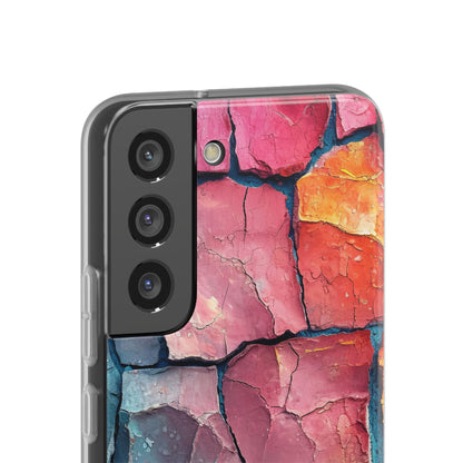 Cracked Earth Mosaic - Flexi Samsung S22 Phone Case